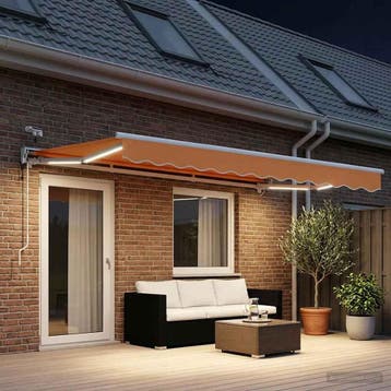 vidaXL Elektrisch Uitschuifbare Zonneluifel Zand 4 × 3 m, Verzenden