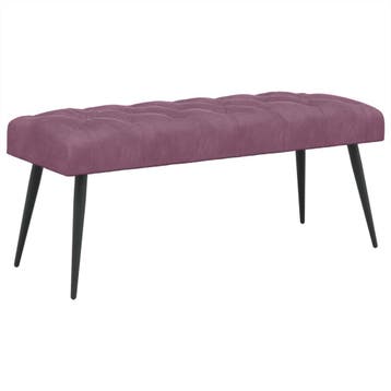 vidaXL Bank met knopen tufting Paars 110 x 40 x 46 cm, Verzenden, Nieuw