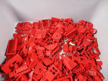 Lego - geen serie - Partij van 2,0 kg rode onderdelen -, Nieuw