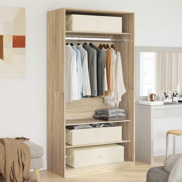 vidaXL Opbergboxen 2 st 43x34x23 cm stof crèmekleurig, Verzenden