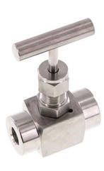 Vanne à aiguille G1/4 en acier inoxydable PTFE 300 bar -, Verzenden