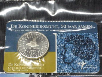 Nederland 5 Euro 2004 st 50 Jahre Koenigreichsstatut Blis..., Verzenden