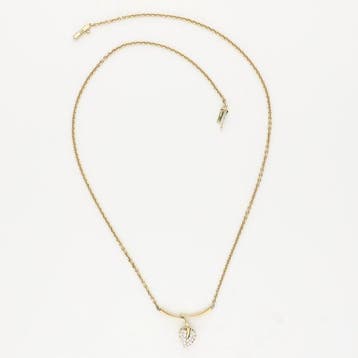 Collier - 14 carats Or jaune Diamant (Naturelle), Nieuw