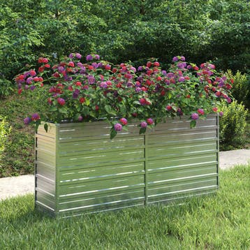 vidaXL Plantenbak verhoogd 160x40x77 cm gegalvaniseerd staal, Verzenden