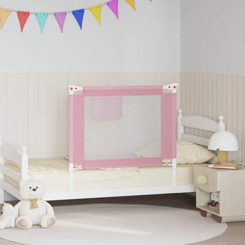 vidaXL Bedhekje peuter 90x25 cm stof roze, Verzenden, Nieuw