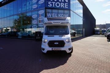 Chausson 777 op Ford, slechts 18809 km en twinbedden 65434, Caravanes & Camping, Half-integraal