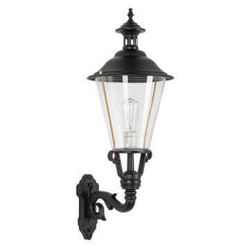 Buitenverlichting wand rond Wandlamp Elburg M Mat Zwart, Tuin en Terras, Verzenden, Nieuw
