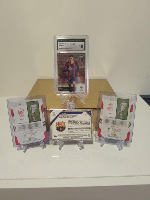 2020/21 Topps Stadium Club Chrome UCL Pedri Rookie-kaart,, Verzamelen, Stickers