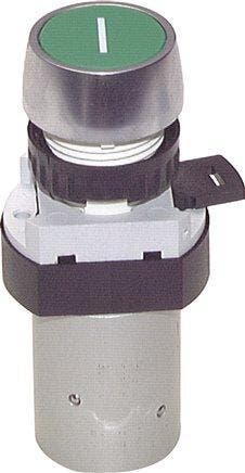 5/2 M5 Valve à bouton poussoir rouge 0-12bar/0-168psi 22.5mm, Verzenden