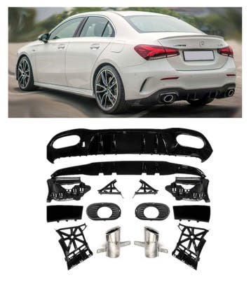 Geschikt voor Mercedes V177 A-Klasse Limousine diffuser + ui, Verzenden