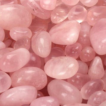 Nieuw! - Rozenkwarts - Getrommelde stenen - XXL-lot- 1 kg