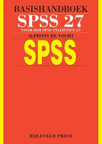 Basishandboek SPSS 27 9789055482771 Alphons de Vocht, Verzenden, Gelezen, Alphons de Vocht