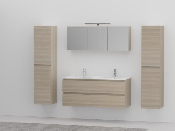 Veiling - 2-persoons 120 cm licht hout decor - Incl. kranen, Bricolage & Construction, Sanitaire