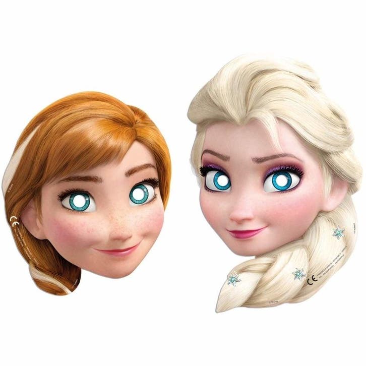 Frozen Maskers 6st, Hobby en Vrije tijd, Feestartikelen, Nieuw, Verzenden