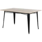 Tafel | BISTRO | Hout/Staal | Mangohout Blad | Zwart Frame, Zakelijke goederen, Verzenden, Nieuw in verpakking