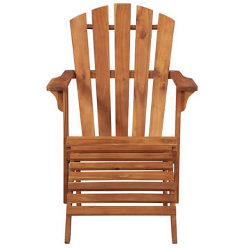 vidaXL Adirondack tuinstoel met voetensteun massief, Verzenden, Nieuw