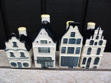 Maison KLM - Huit petites maisons KLM/Bols remplies de Bols, Antiek en Kunst