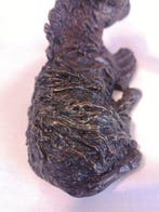 sculptuur, donkey lying down - 13 cm - Brons, Antiek en Kunst