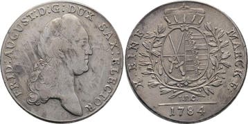 Taler, daalder 1784 Iec Sachsen-albertinische Linie Fried..., Verzenden