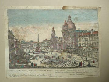 Italie - Lazio, Roma, Piazza Navona; Georg Balthasar Probst