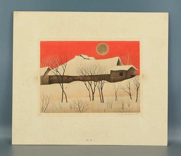 Original Etching - Choyo(Morning Sun) - 5/70 -