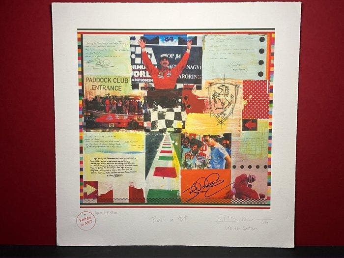 Ferrari - Nigel Mansell - 2019 - Print, Verzamelen, Automerken, Motoren en Formule 1