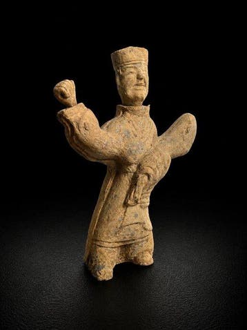 Het oude China, Noordelijke Wei Terracotta Figuur - 57 cm