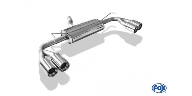 FOX Toyota Auris Diesel einddemper rechts/links - 2x90 type, Autos : Pièces & Accessoires, Systèmes d'échappement, Envoi