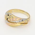 Bague - 14 carats Or jaune, Or blanc, Or rose Diamant, Bijoux, Sacs & Beauté