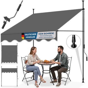 Klemluifel met zwengel, in hoogte verstelbaar, Tuin en Terras, Verzenden, Nieuw