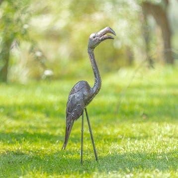Sculpture, Beeld van een flamingo - 750 mm - Métal, Antiek en Kunst
