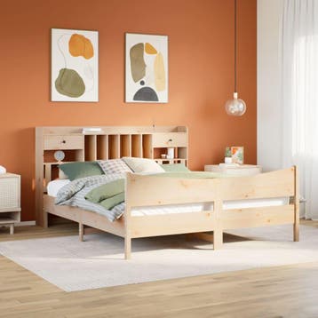 vidaXL Bedframe zonder matras massief grenenhout 180x200 cm, Verzenden