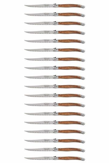 Laguiole - 18x Steak Knives - Brown - style de - Ensemble de