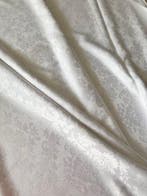 Luxueuze en antieke witte San Leucio damaststof Franse, Antiek en Kunst