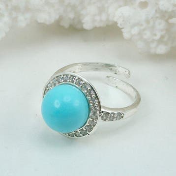 Turquoise - Argent - Bague - TURCHESE ARIZONA