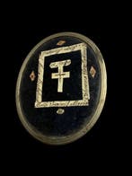 Reliekhouder - Metaal, Glas, Textiel - 1850-1900 - Heilige