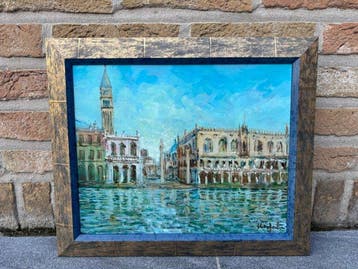 Italiaanse school (XX) - Laguna di Venezia, Antiek en Kunst
