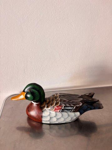 Lokeend - Large Hand-Painted Mallard Duck Decorative Decoy