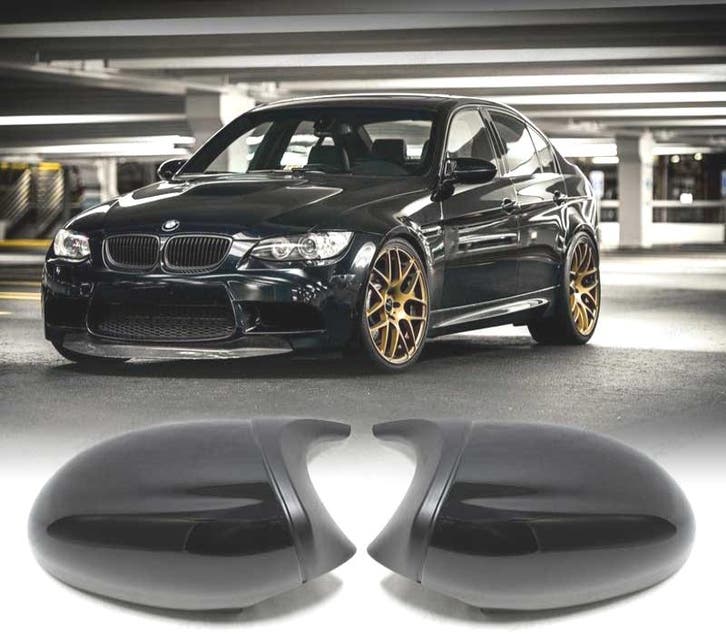 COQUES RÉTROVISEURS BMW LOOK M3 E90 E92 E82 E88 E91 E93 NOIR, Auto-onderdelen, Carrosserie, Verzenden