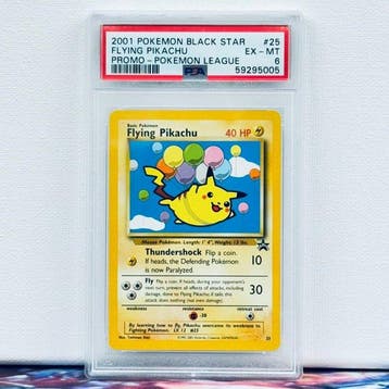Pokémon Graded card - FLYING PIKACHU #25 - Pokémon - PSA 6