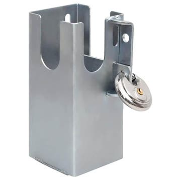 vidaXL Trekhaakslot 11x11x23,5 cm staal zilverkleurig, Verzenden, Nieuw