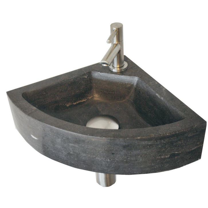BWS Hardstenen Hoekfontein 30x30x10 cm, Doe-het-zelf en Bouw, Sanitair, Overige typen, Nieuw, Ophalen of Verzenden