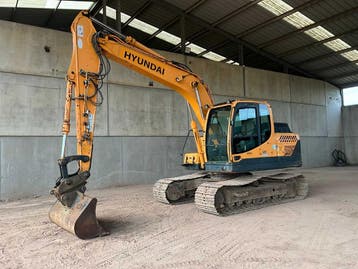 Online veiling - 2015 Hyundai Robex 140LC-9A, Zakelijke goederen, Machines en Bouw | Kranen en Graafmachines, Ophalen