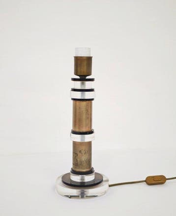 Designer Ce.Va Study - Lampe de table - plexiglas, Laiton -