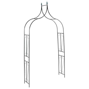 vidaXL Tuinboog 142x37x275 cm ijzer donkergroen, Verzenden, Nieuw