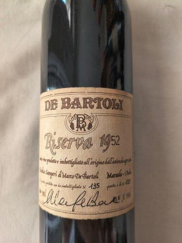 1952 Marco De Bartoli Marsala Vecchio Samperi Riserva, Nieuw