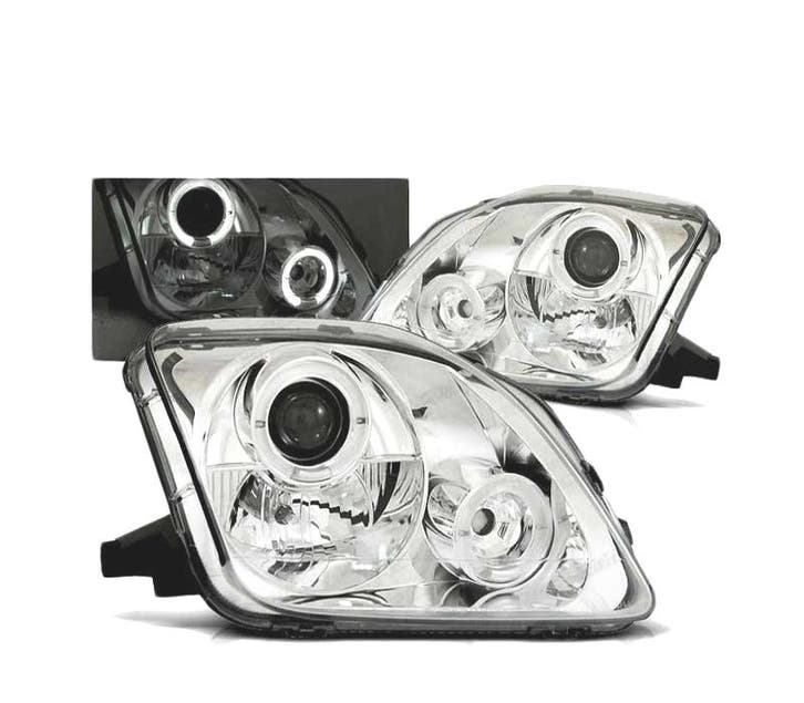 PHARES POUR HONDA PRELUDE 97-01 ANGEL EYES CHROMÉ, Autos : Pièces & Accessoires, Éclairage, Envoi
