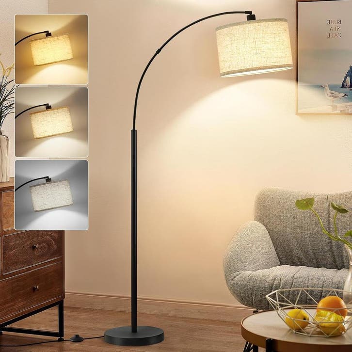 Arc Vloerlamp LED Dimbaar | Retour deal | 29% korting!, Huis en Inrichting, Lampen | Vloerlampen, 150 tot 200 cm, Nieuw, Metaal