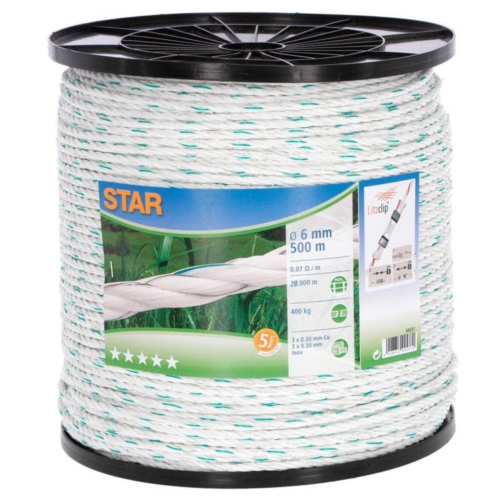 Star-line cordelette électrique 6mm 3 et 6 de 0.30 - kerbl, Jardin & Terrasse, Clôtures de jardin, Neuf