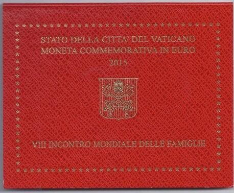2 € commémorative Vatican 2 Euro 2015 Viii Welttreffen De, Postzegels en Munten, Munten | Europa | Euromunten, België, Verzenden